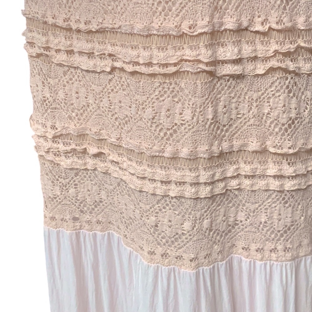 Scandal Italy, Cotton/ Viscose, Lace Bohemian Maxi Dress - Picture 7 of 13